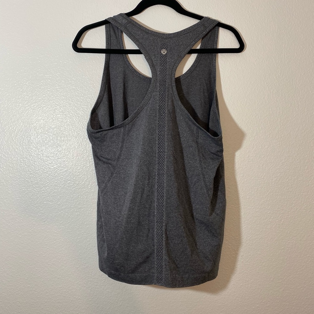 lululemon athletica Gray Racerback Tank Top